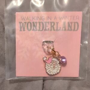 *NEW listing* Wonderland 'Walking in a Winter' Santa Charm/USB-C Plug Cover